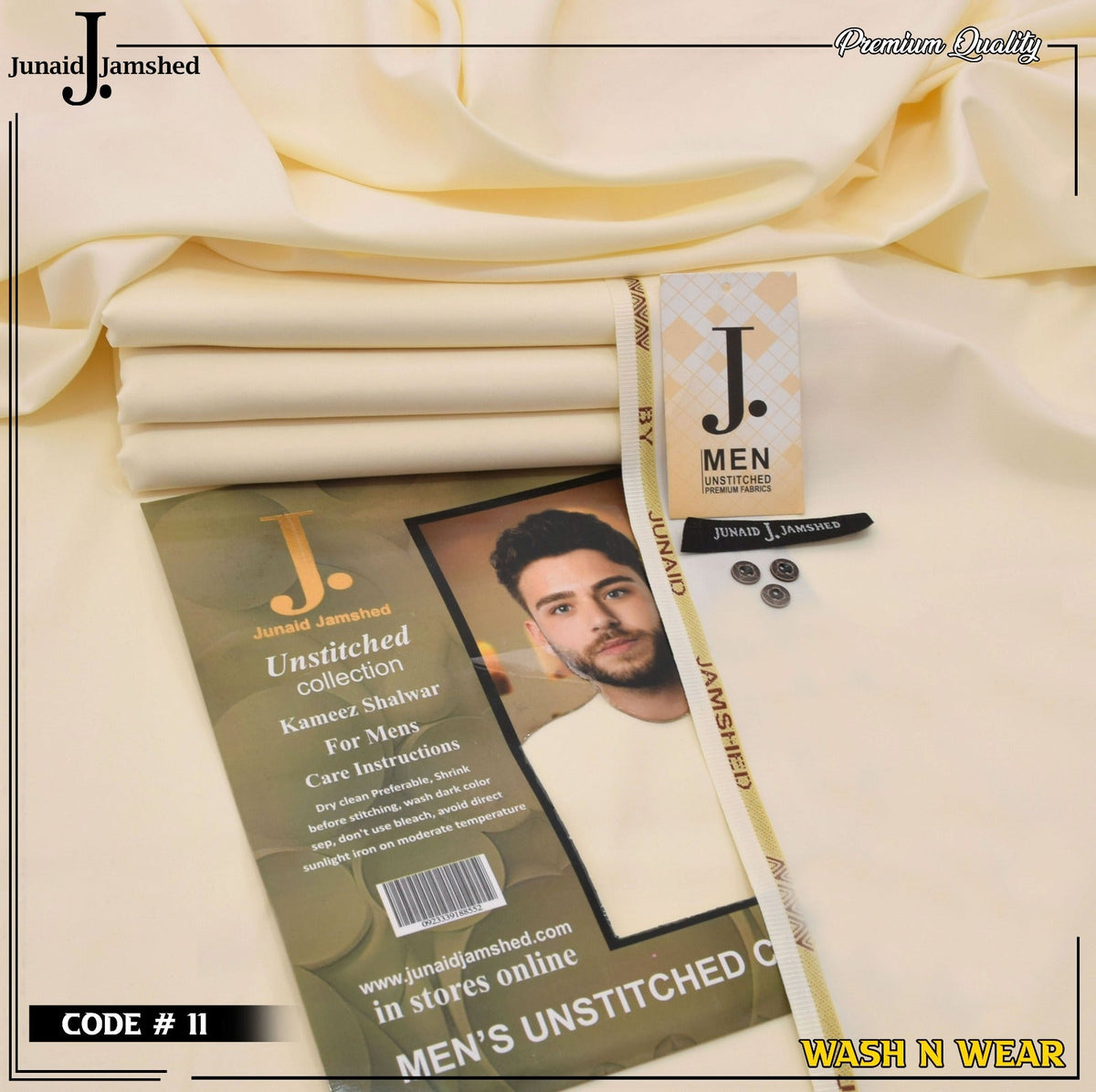 Men Wash N Wear Fabric J.863